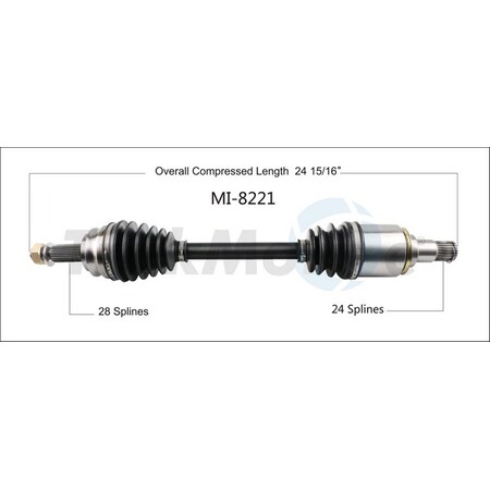 Surtrack Axle Cv Axle Shaft, Mi-8221 MI-8221